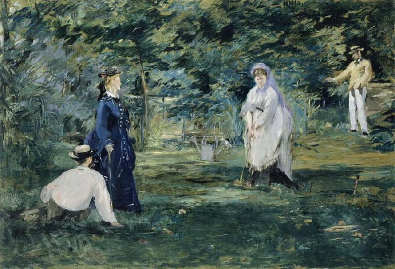 Edouard Manet A Game of Croquet